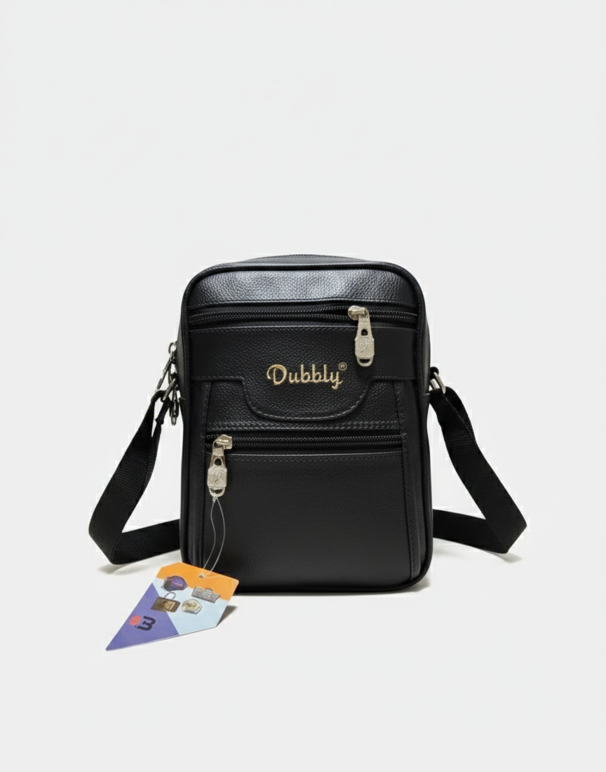 bag (24) Dubbal Leathert Sling Bag - Image 1