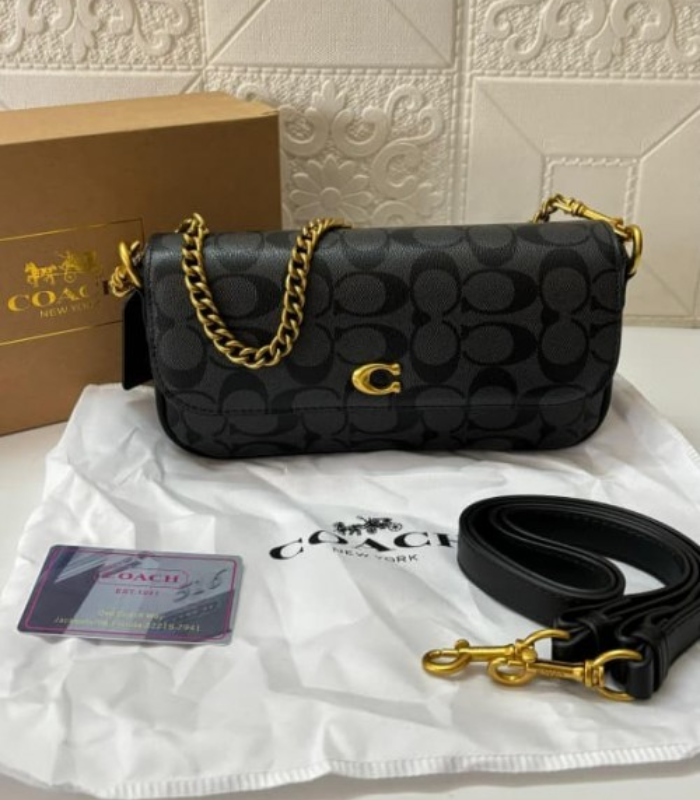 Coach brook flap chain bag (1) Coch brook flap chain bag - Image 1