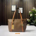 M K Brown Tote Bag