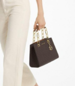 Michel Kor Cynthia Small Signature Logo Satchel - Image 2
