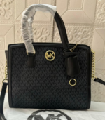 Michel Kor Chantal Medium Logo Satchel