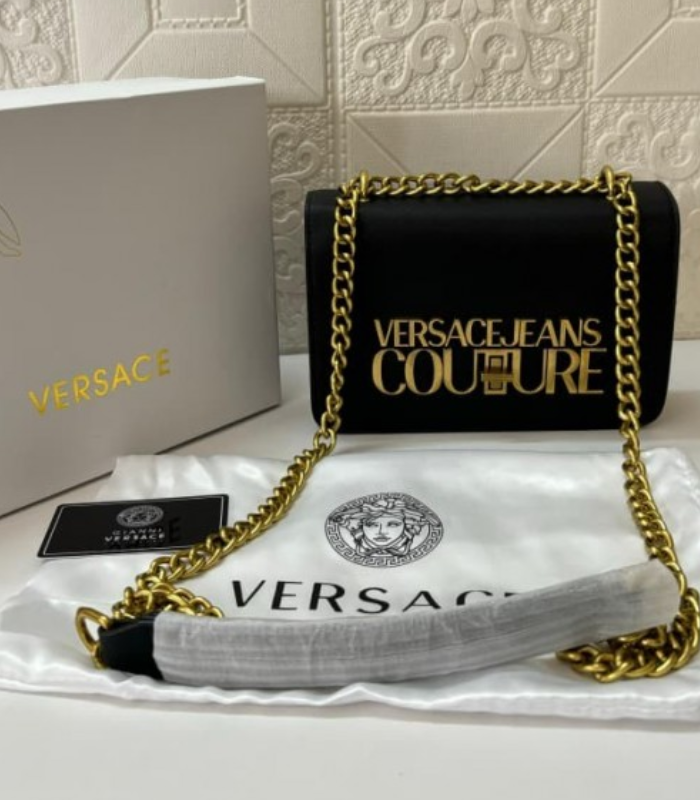 Versace Jeans Couture Black messenger bag (1) Varsachi Jeans Couture Black messenger bag - Image 1
